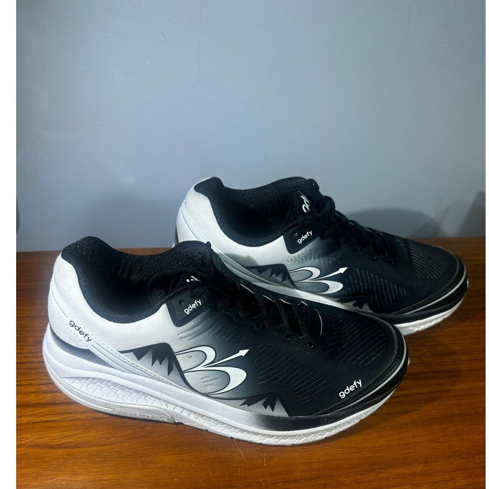 Gravity Defyer G-Defy Ion Black White Walking Shoes TB9024FLW-M Mens 9 US
